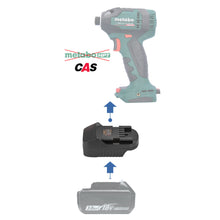 Lade das Bild in den Galerie-Viewer, Makita 18V zu Metabo 18V CAS Batterieadapter
