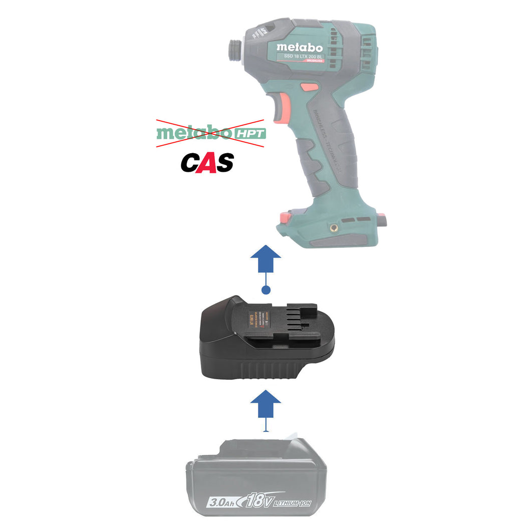 Makita 18V zu Metabo 18V CAS Batterieadapter