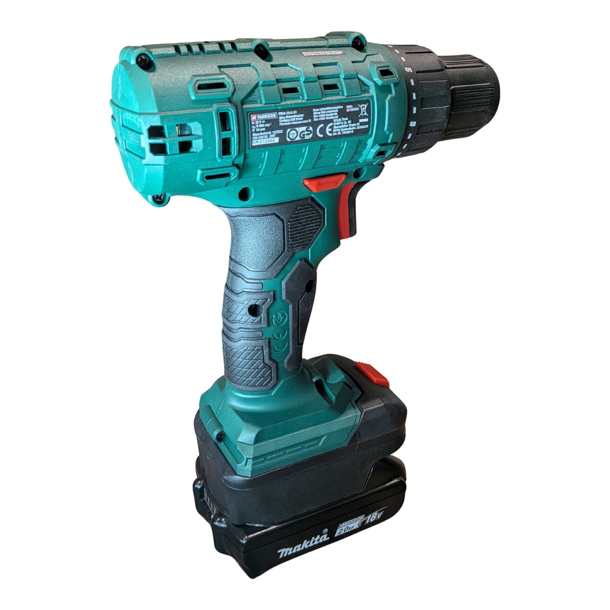 Makita 18V vers Parkside X20V Adaptateur de batterie