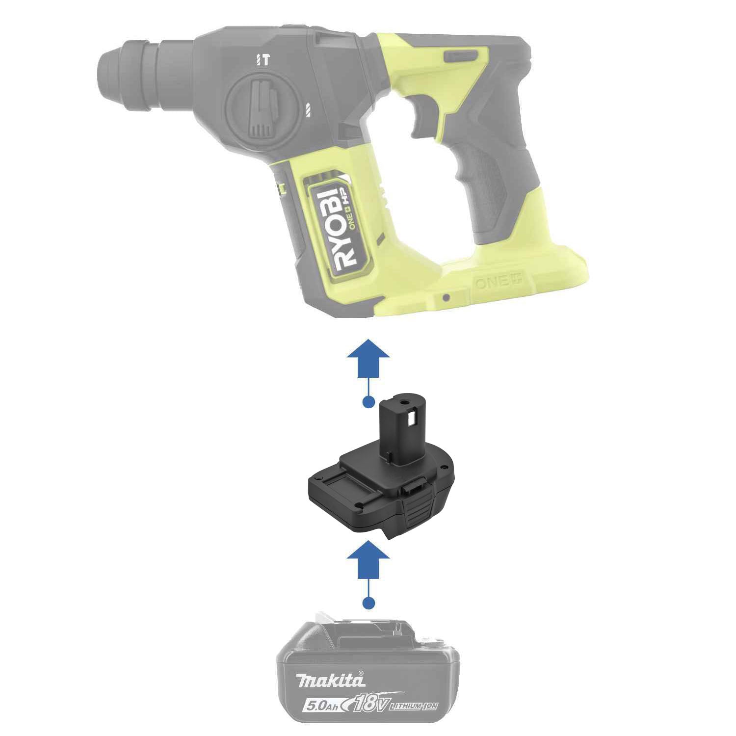 Makita 18V to Ryobi 18V Battery Adapter