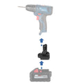 Milwaukee 18V auf Bosch 12V Batterieadapter