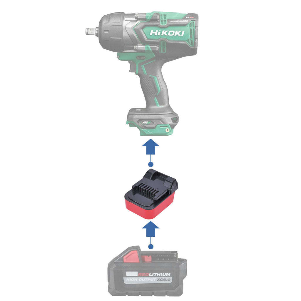 Milwaukee 18V auf Hikoki 18V Batterieadapter