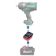 Milwaukee 18V à Hikoki 18V Adaptateur de Batterie