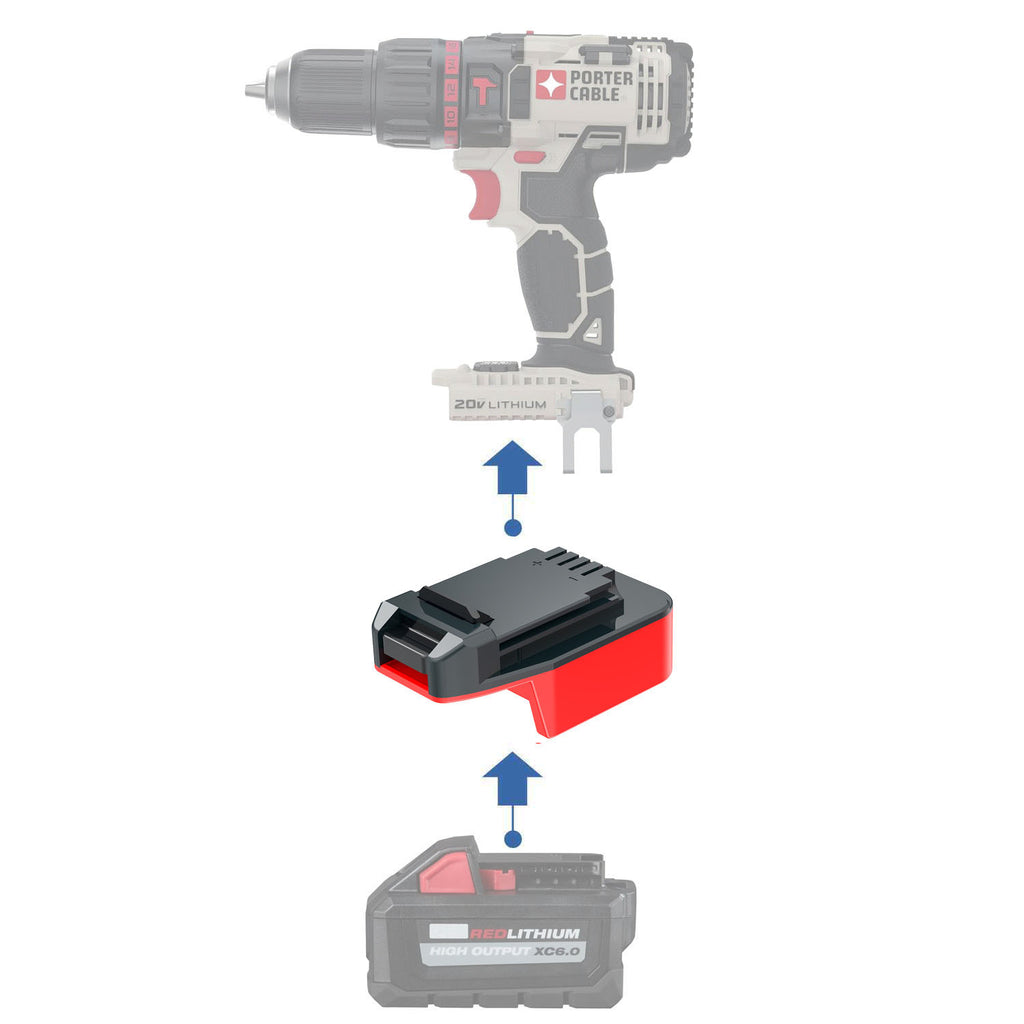 Milwaukee M18 auf Porter Cable 20V Akkuadapter