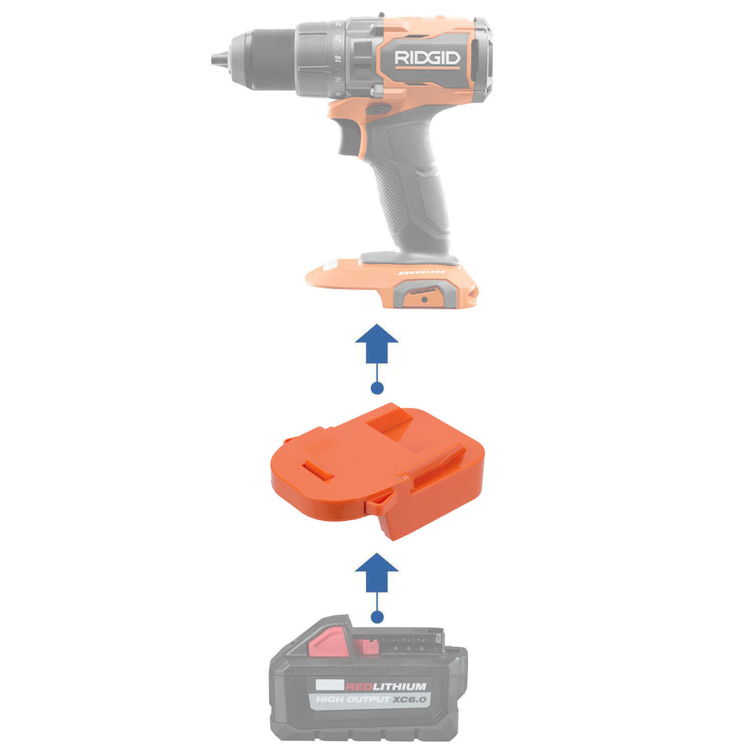 Milwaukee 18V auf RIDGID 18V Batterieadapter