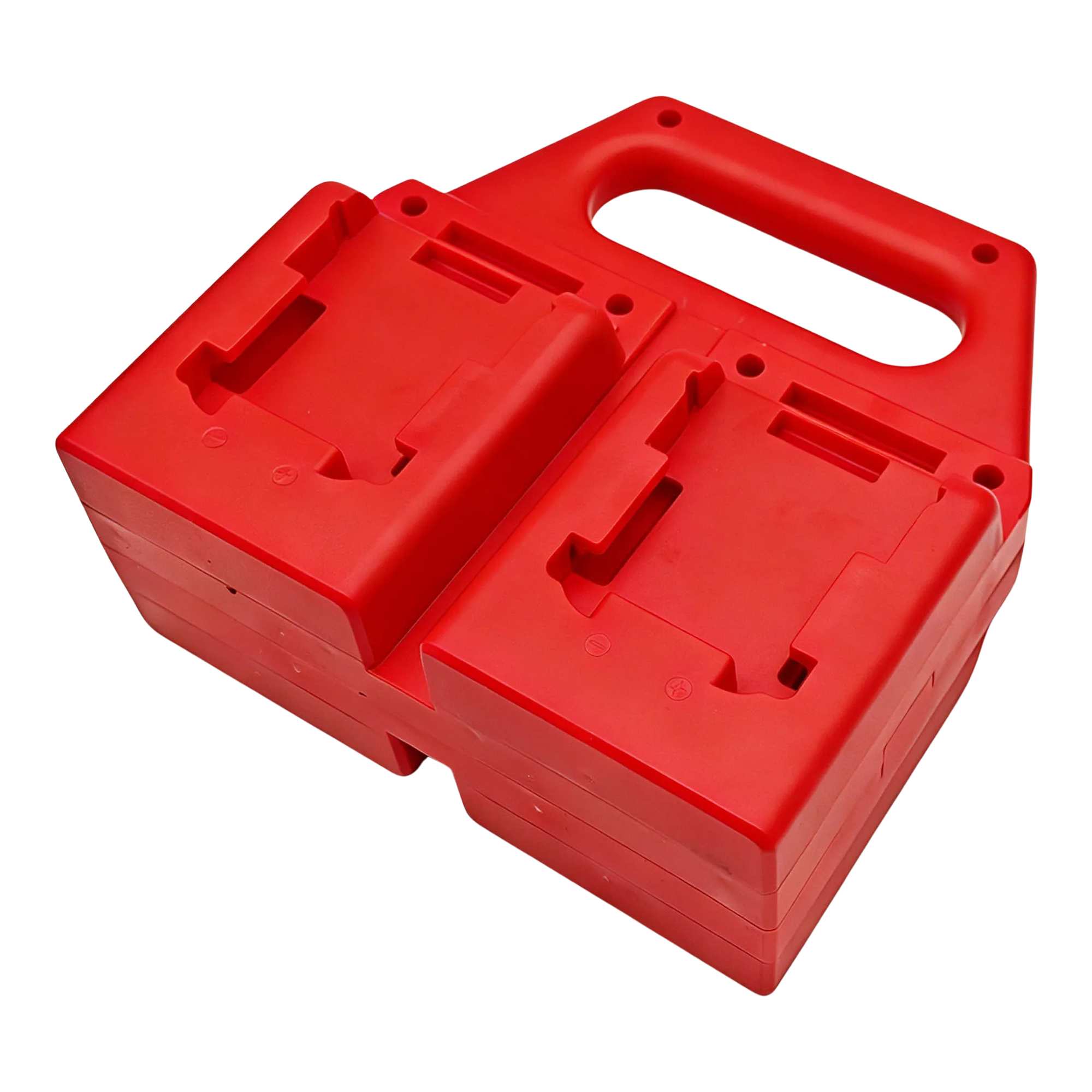 4-Bank Battery Holder & Carrier for Milwaukee M18 18V Batteries