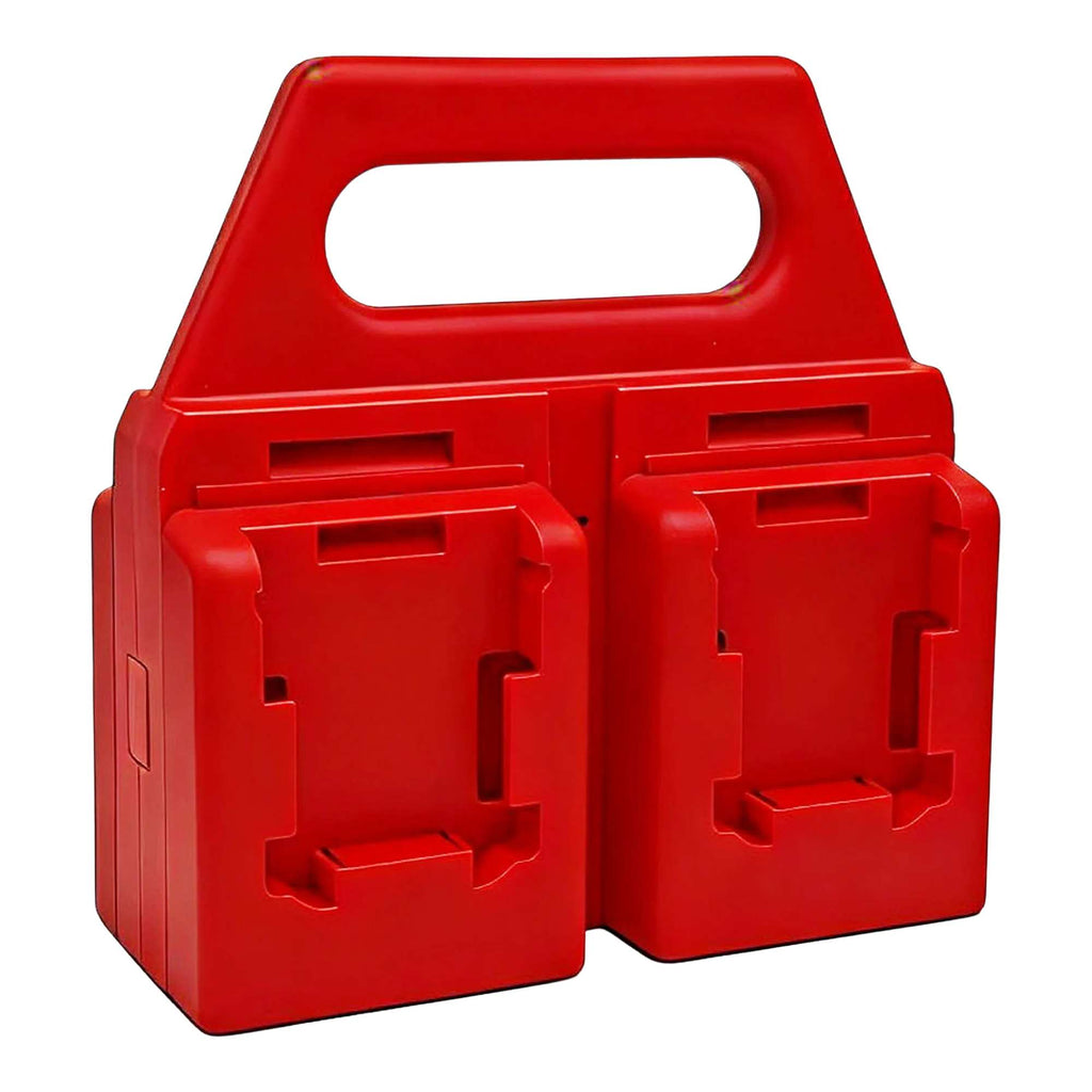 4-Bank Battery Holder & Carrier for Milwaukee M18 18V Batteries