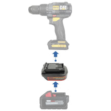 Lade das Bild in den Galerie-Viewer, Milwaukee 18V auf CAT 18V Batterieadapter
