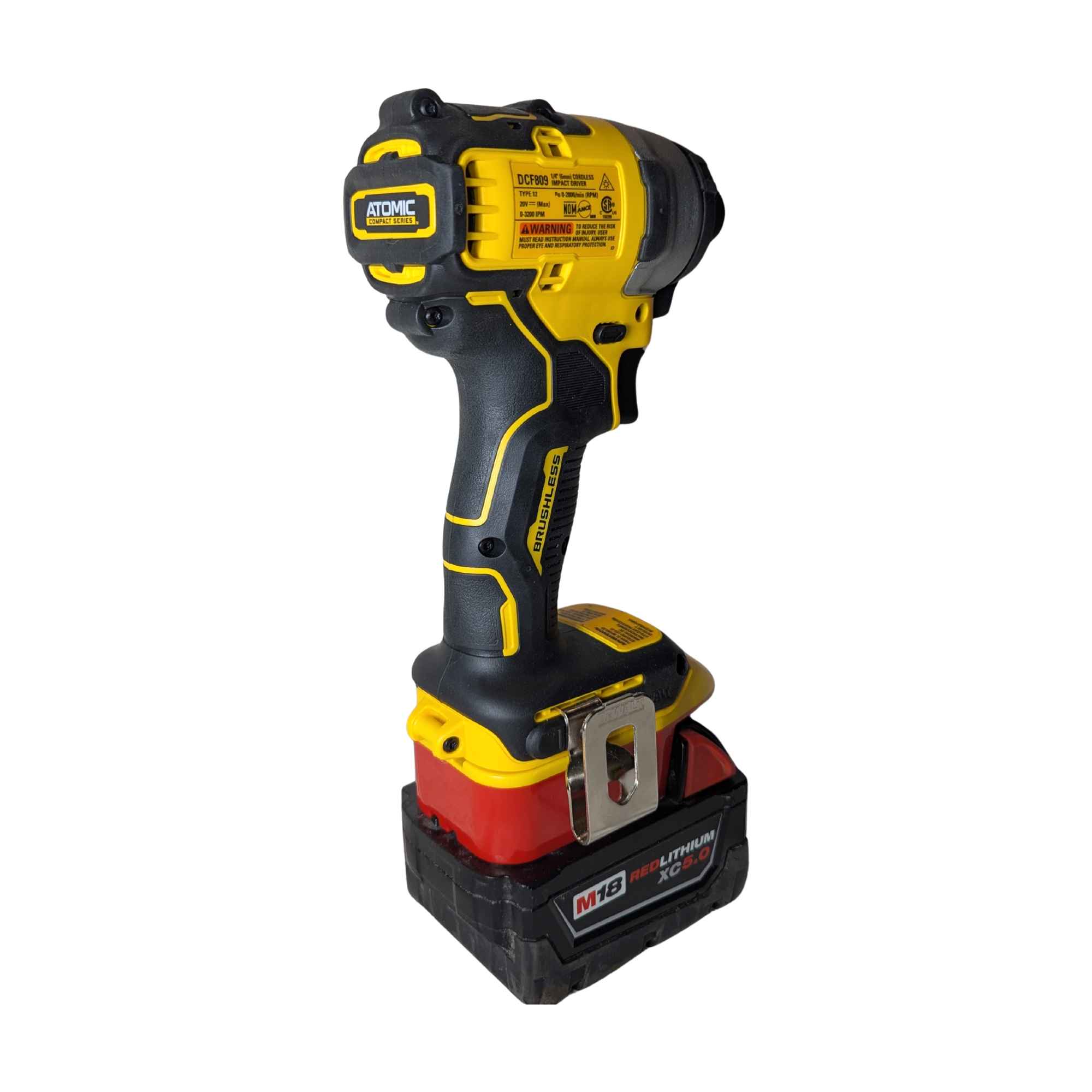 Milwaukee 18V auf DeWalt 20V Batterieadapter