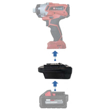 Charger l'image dans la galerie, Adaptateur de batterie Milwaukee 18V vers Einhell PXC 18V
