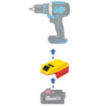 Milwaukee 18V auf Hercules 20V Batterieadapter