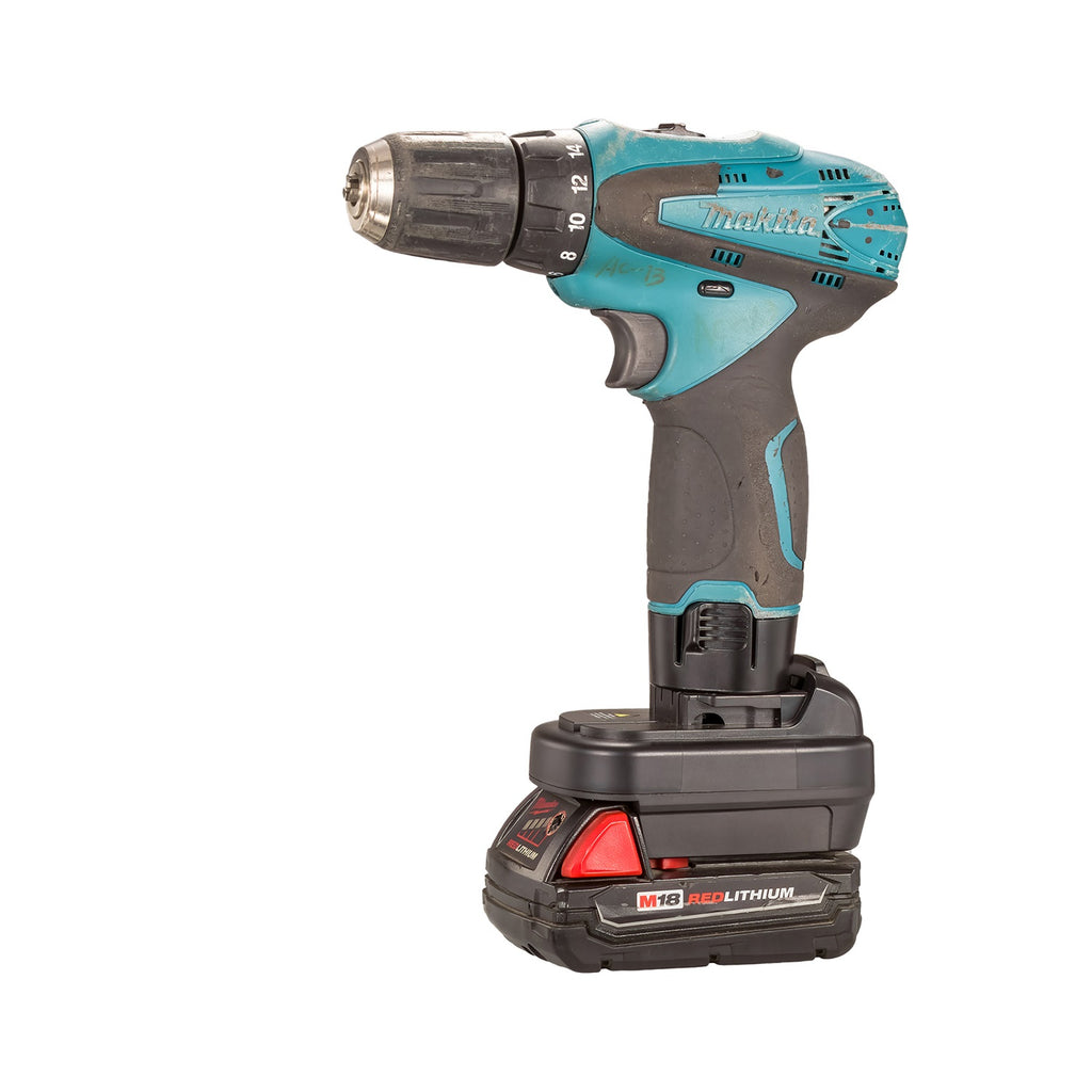 Milwaukee 18V auf Makita 10,8V CXT (Post-Stil) Akkuadapter
