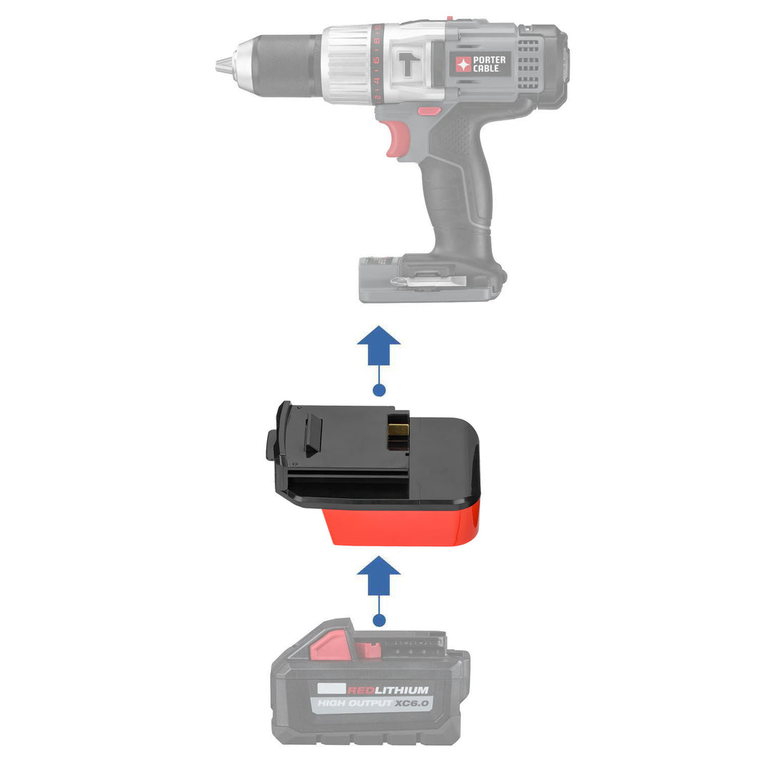 Milwaukee 18V auf Porter Cable 18V Batterieadapter