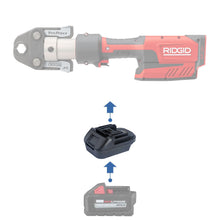 Charger l&#39;image dans la galerie, Milwaukee 18V à RIDGID Rouge (Plomberie) 18V Adaptateur de Batterie
