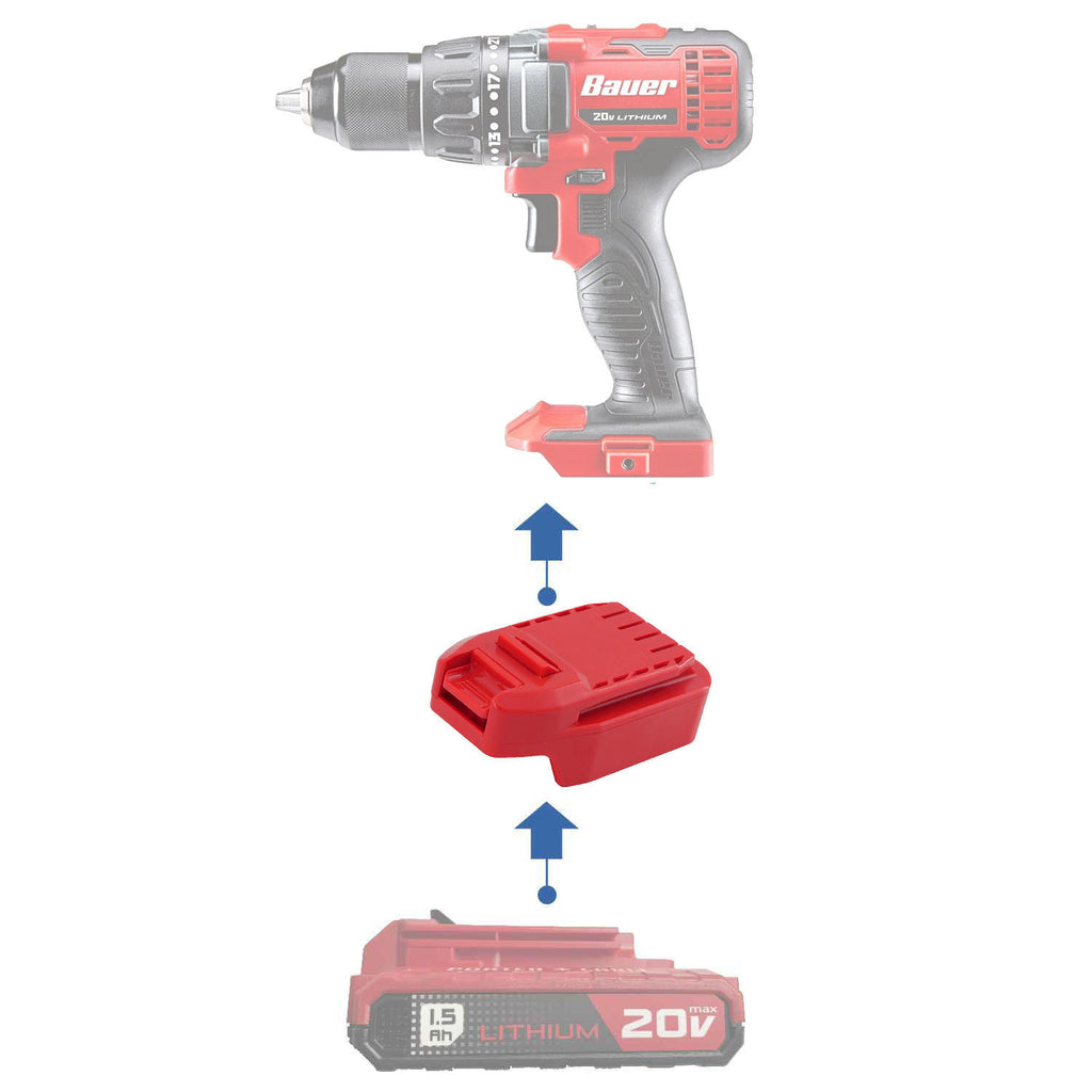 Porter Cable 20V auf Bauer 20V Akkuadapter