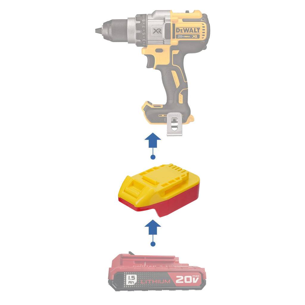 Porter Cable 20V auf DeWalt 20V Batterieadapter