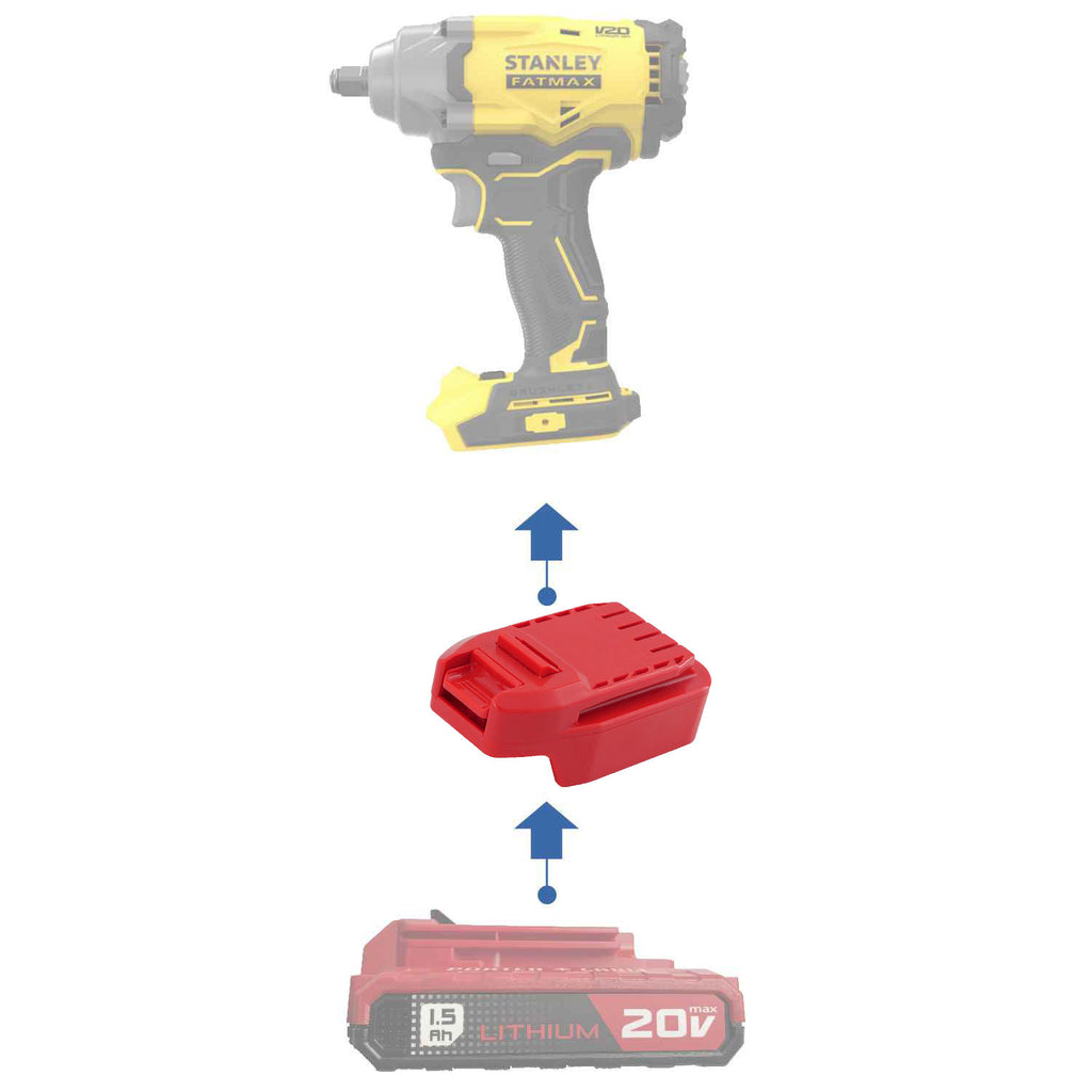 Porter Cable 20V auf Stanley V20 Akkuadapter