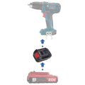 Porter Cable 20V vers Bosch (Bleu) 18V Adaptateur de batterie