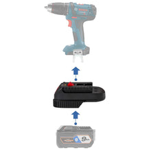 Load image into Gallery viewer, RIDGID 18V to Bosch 18V (Blue) Battery Adapter
