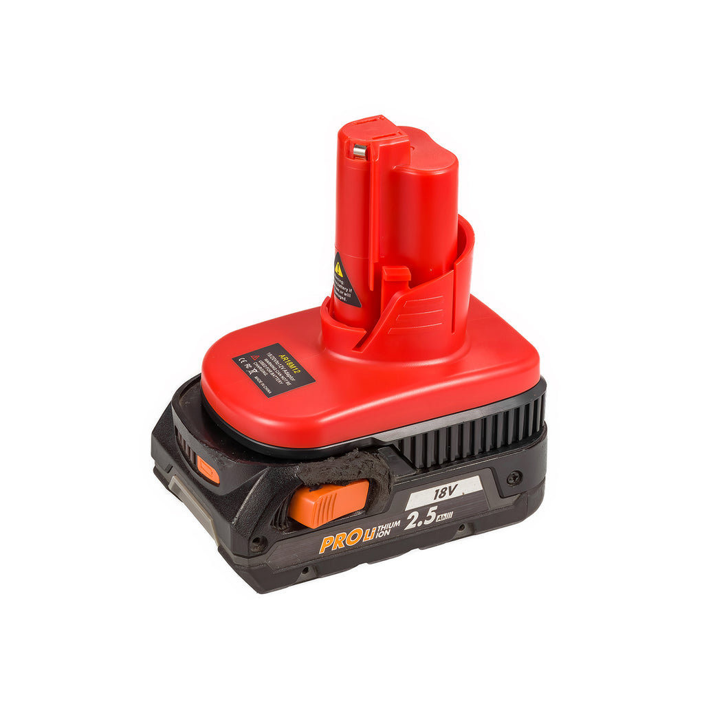 Ridgid 18V auf Milwaukee 12V Akkuadapter