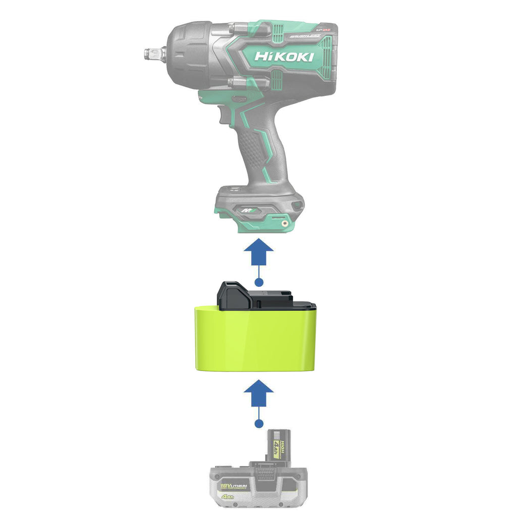 Ryobi 18V to Hikoki 18V Battery Adapter