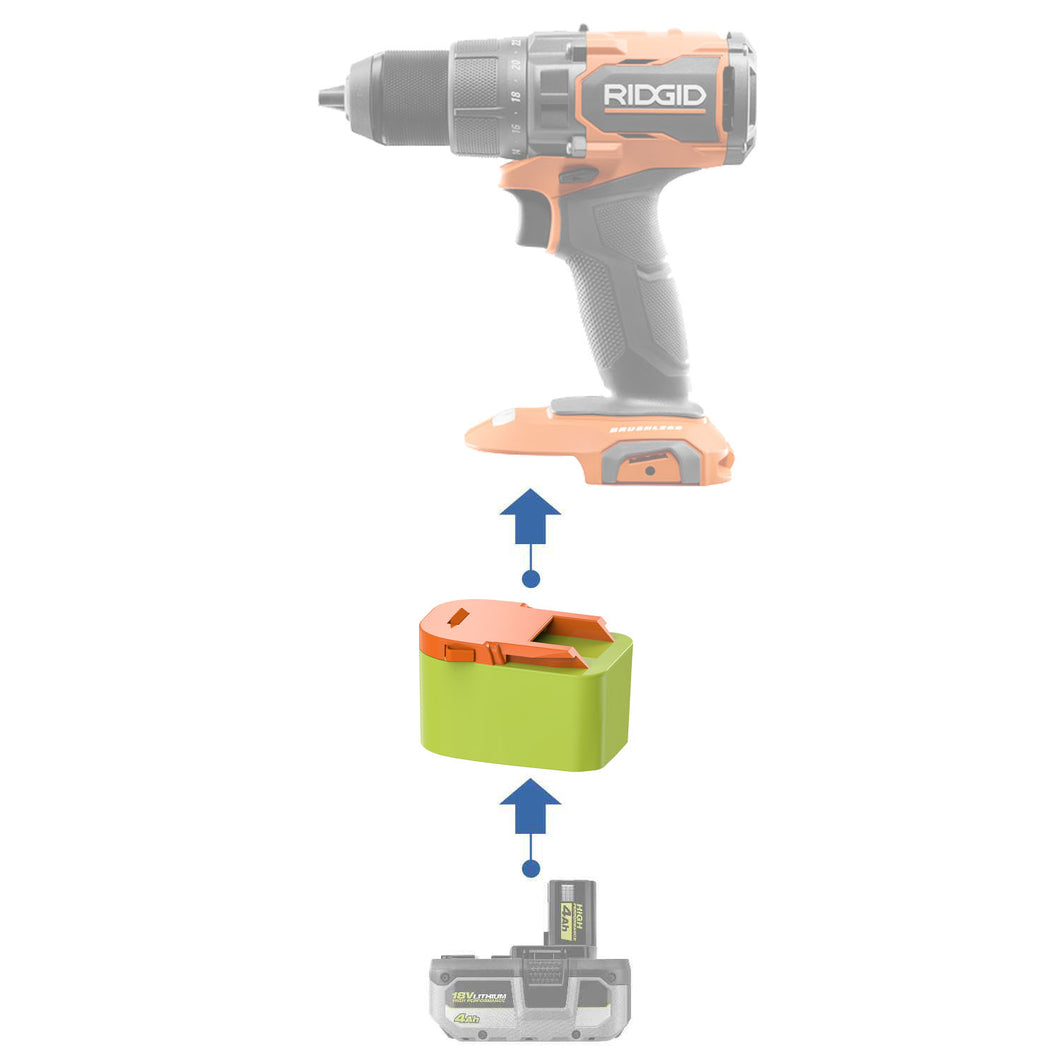 Ryobi 18V zu RIDGID 18V Batterieadapter