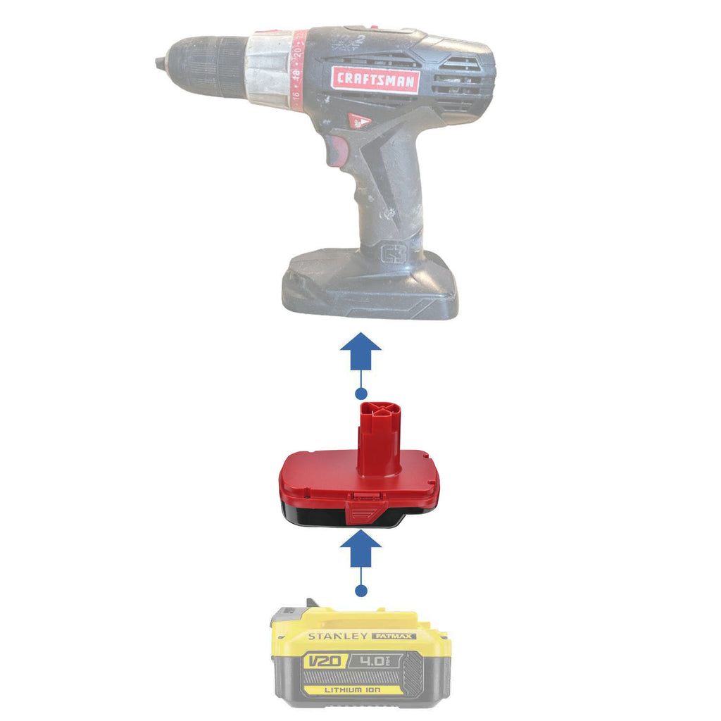 Stanley V20 auf Craftsman 19,2V Batterieadapter
