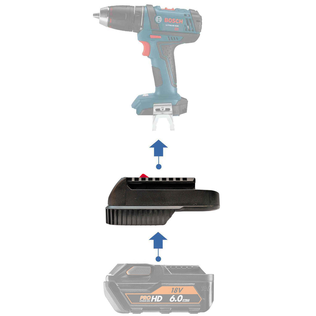 AEG 18V auf Bosch 18V GBA (Blau) Akkuadapter