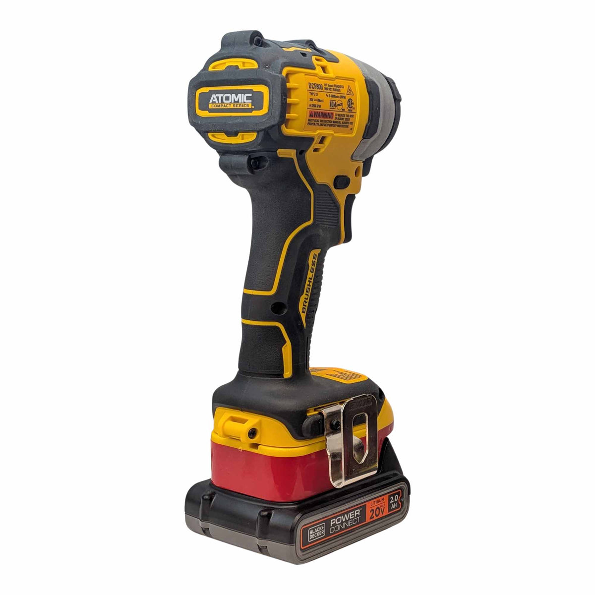 Black and Decker 20V to DeWalt 20V Battery Adapter