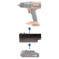 Bosch 18V GBA (Blau) auf RIDGID 18V Akkuadapter