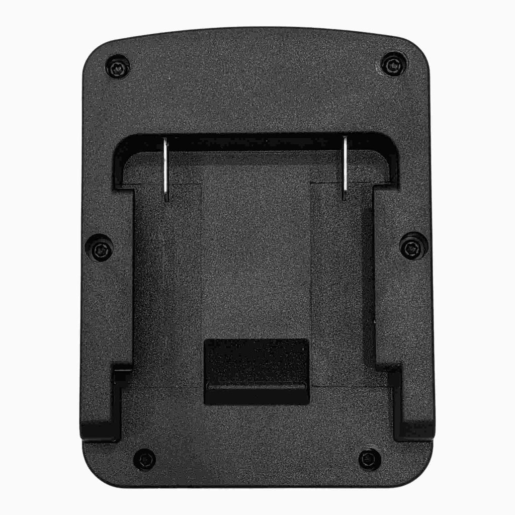 Bosch 18V GBA (Blue) to Einhell 18V PXC battery adapter - Bosch battery-side connection in plan view, twin terminal blades