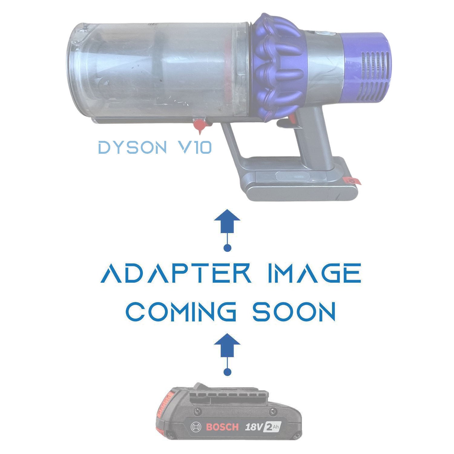 Bosch 18V GBA (Blau) auf Dyson V10 Akkuadapter