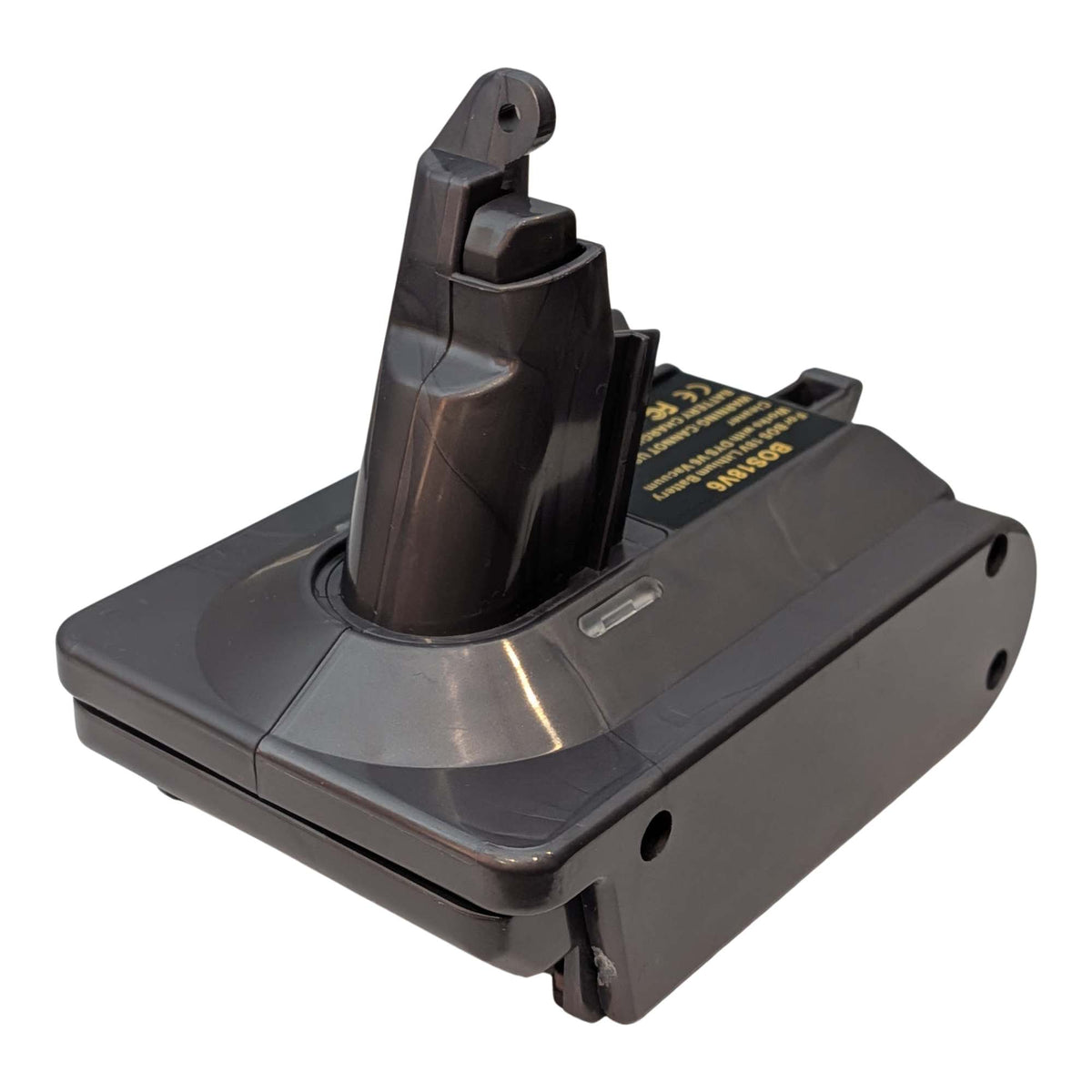 Bosch 18V GBA (Blue) to Dyson V6 battery adapter: Adapter, Angled Top