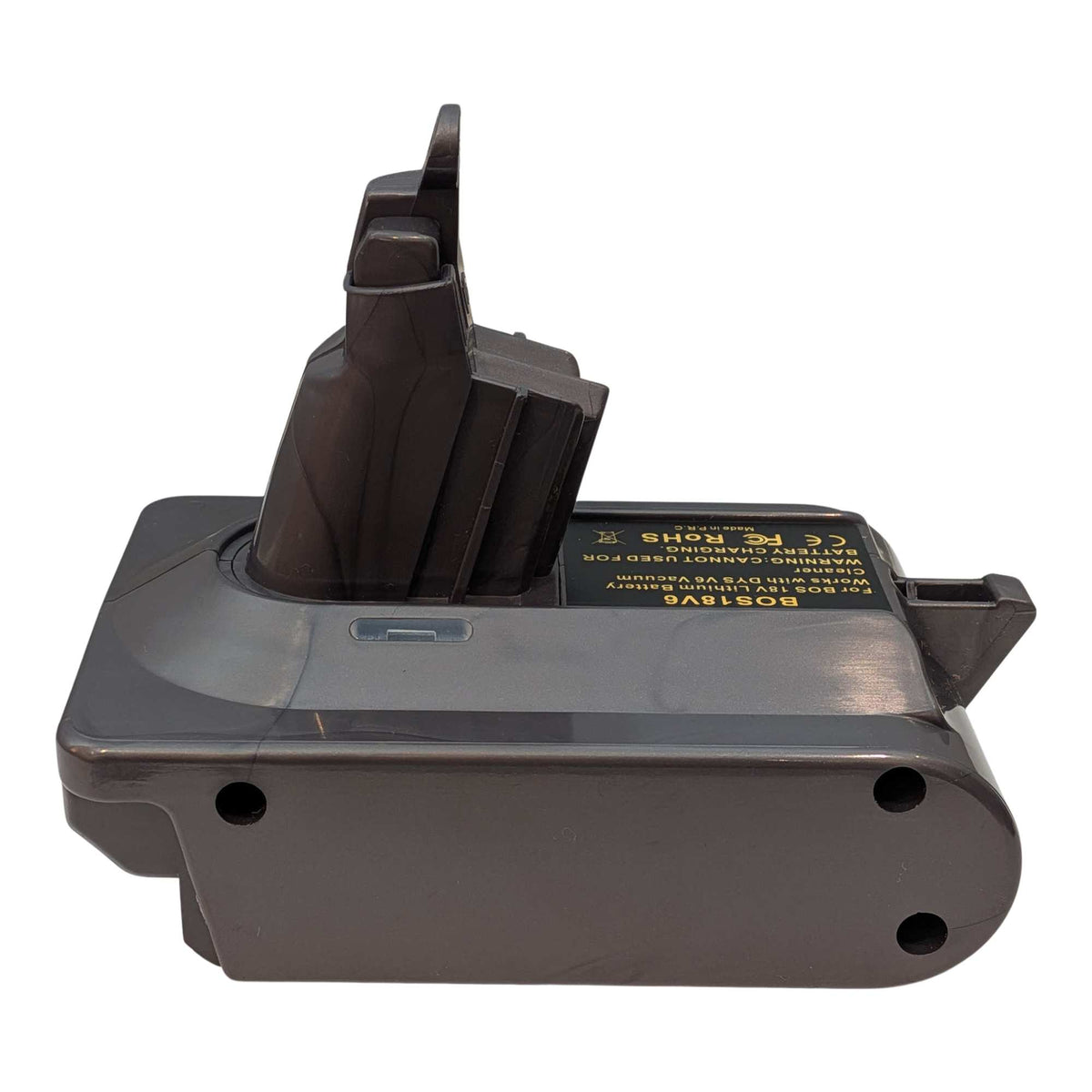 Bosch 18V GBA (Blue) to Dyson V6 battery adapter: Adapter, Left Side