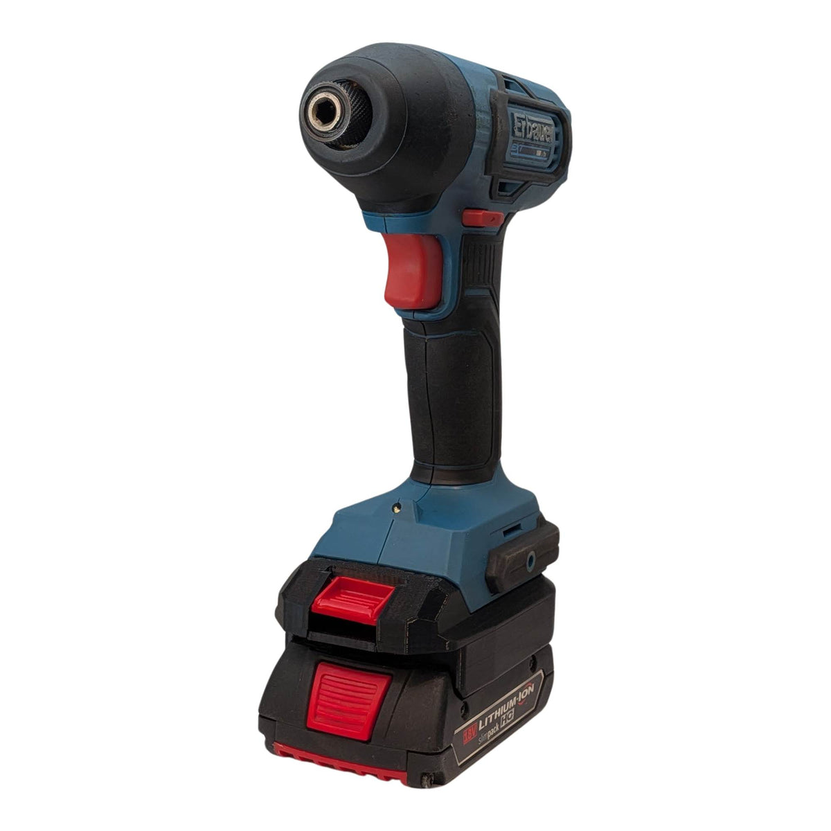 Bosch 18V GBA (Bleu) vers Erbauer 18V EXT Adaptateur de batterie