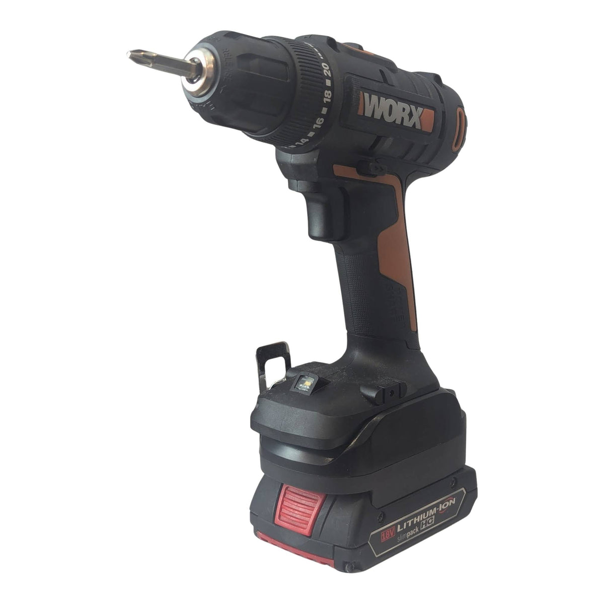 Bosch 18V GBA (Blau) auf WORX 20V PowerShare (Orange) Akkuadapter