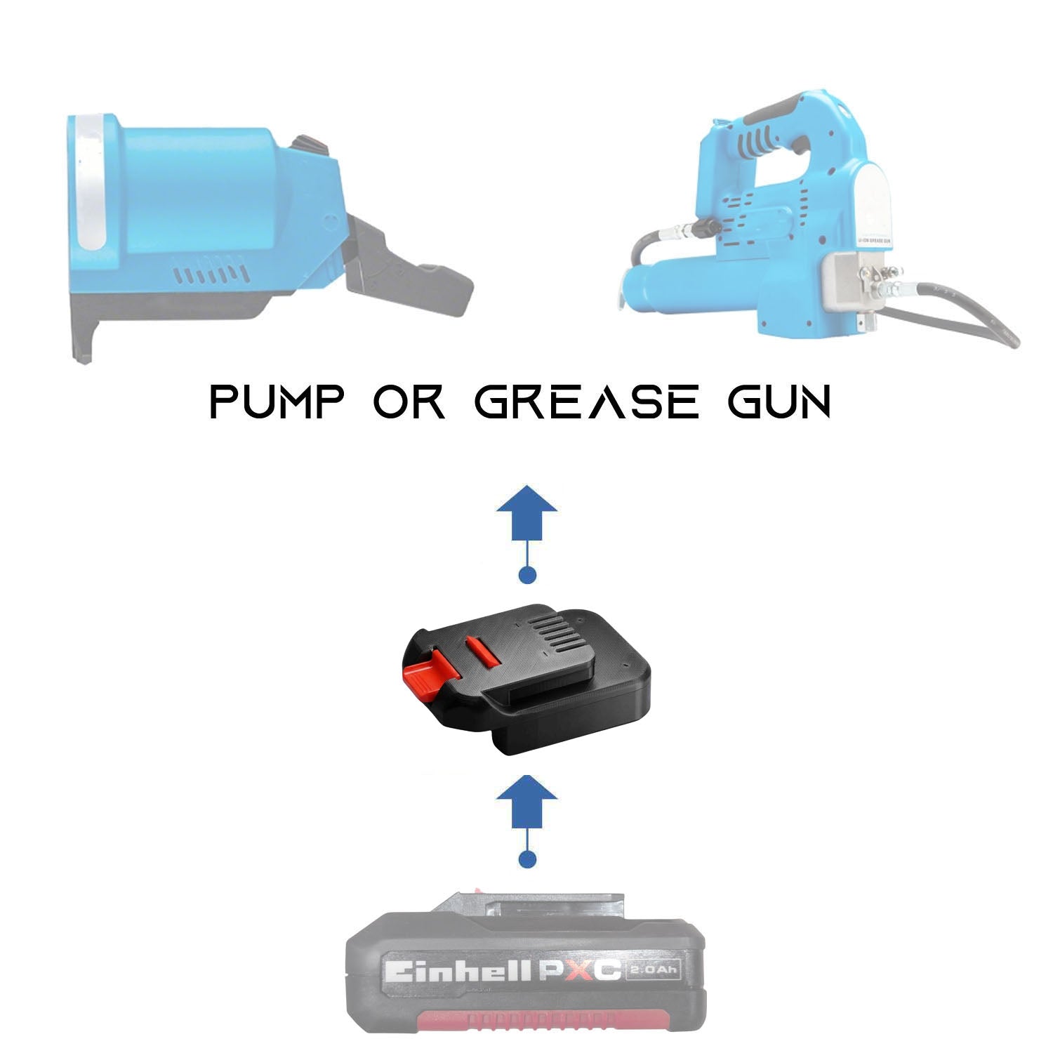 Einhell 18V PXC vers MacNaught 18V Adaptateur de batterie