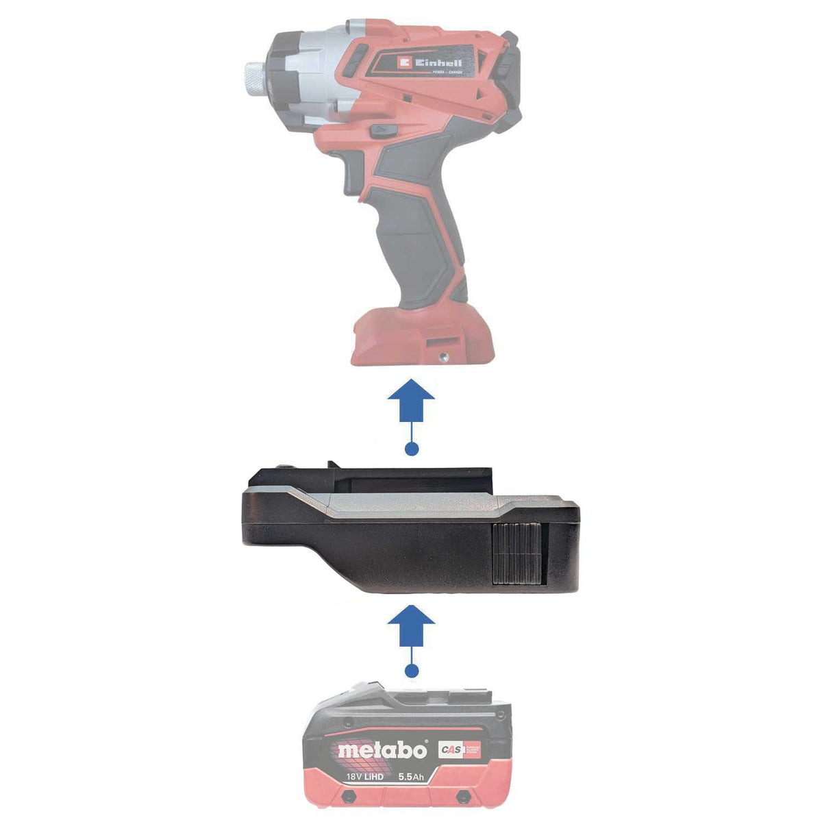 Metabo CAS 18V to Einhell PXC 18V Battery Adapter