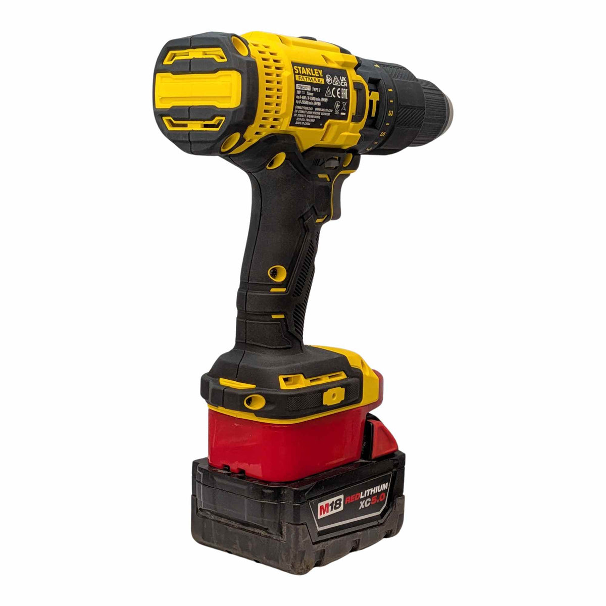 Milwaukee M18 auf Stanley FATMAX V20 Akkuadapter