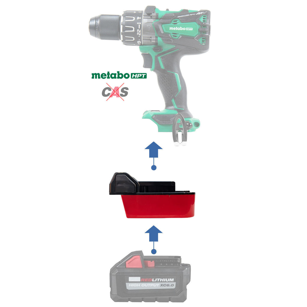 Milwaukee M18 auf Hikoki 18V Akkuadapter