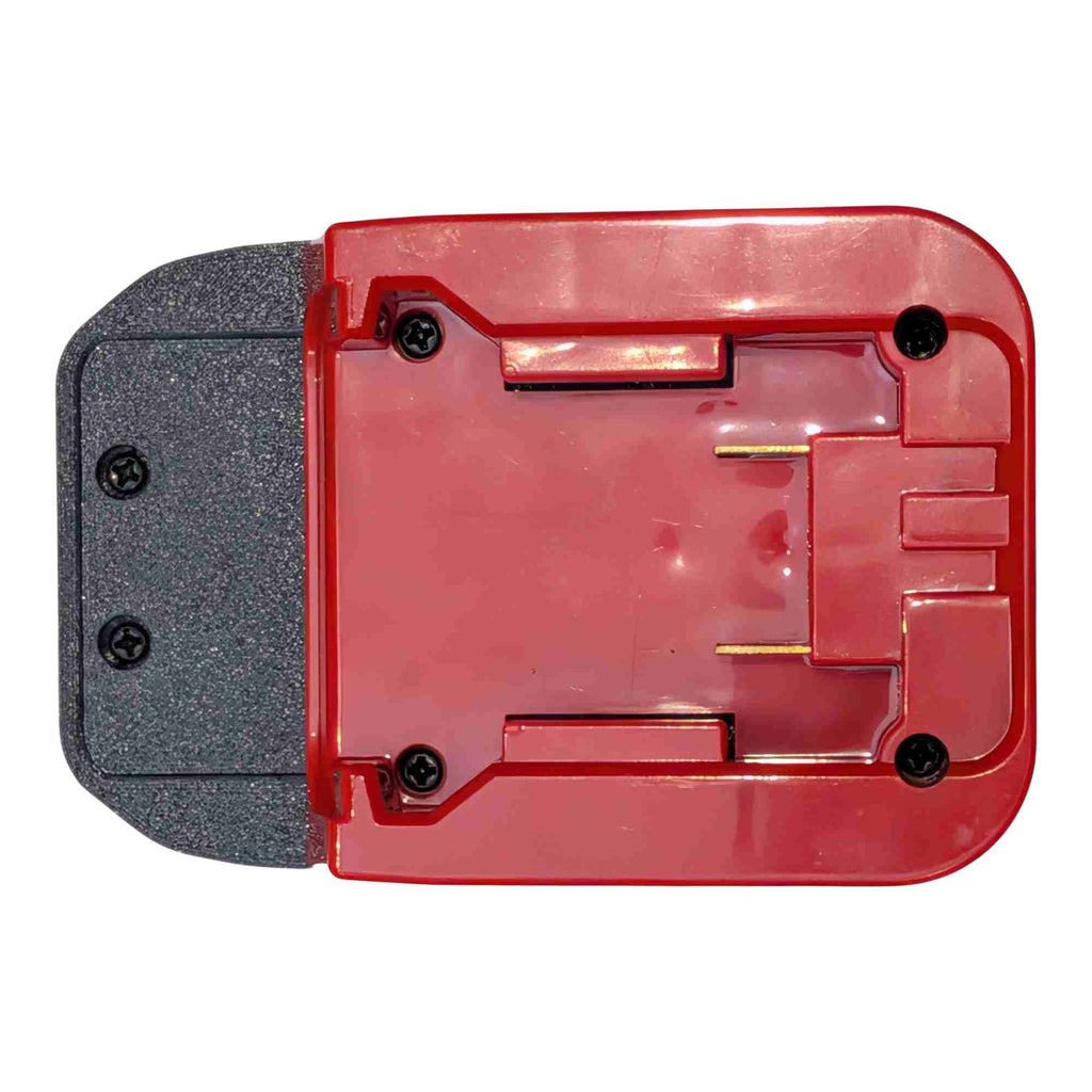 Milwaukee M18 to Earthquake 20V XT battery adapter - battery-side connection in plan view