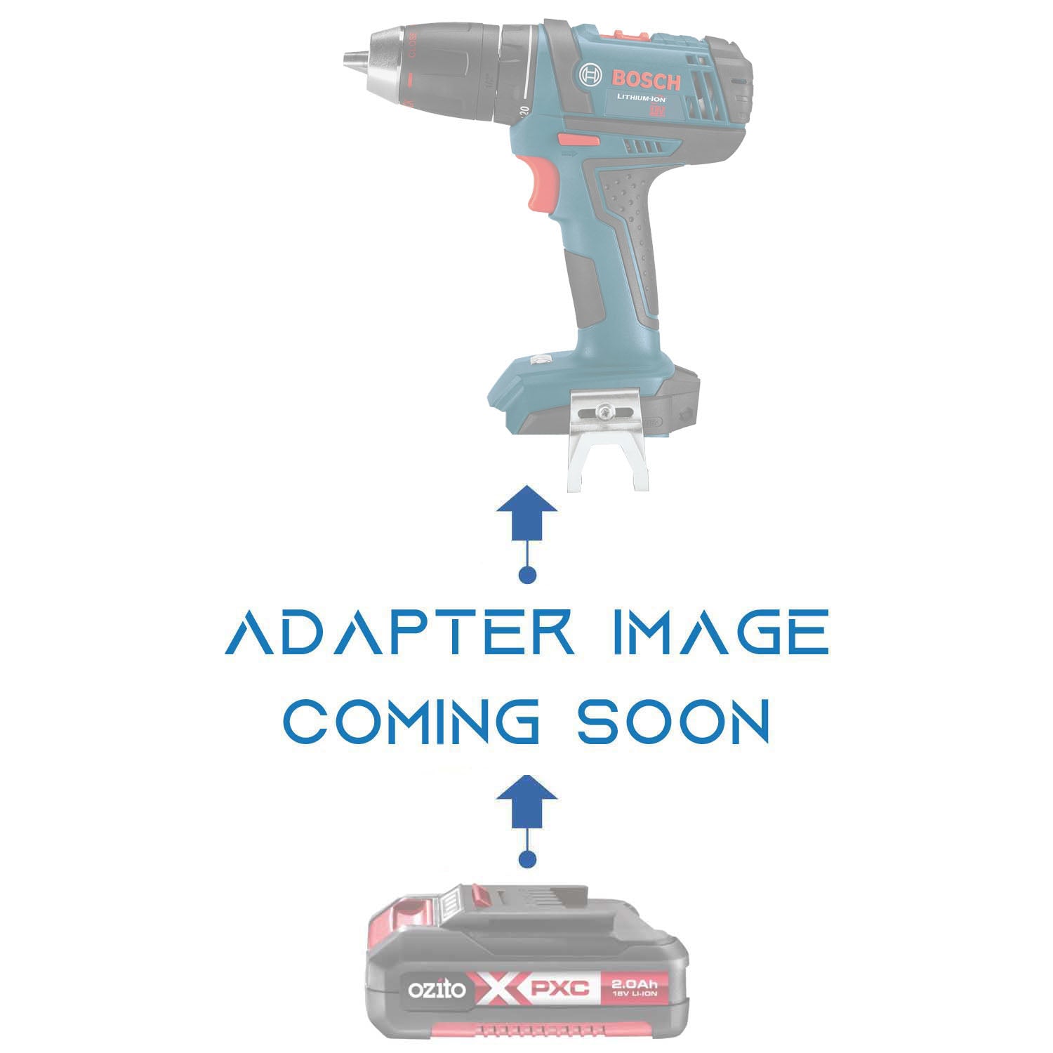 Ozito PXC 18V to Bosch (Blue) 18V Battery Adapter
