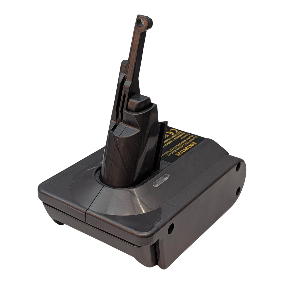 Akkuadapter Einhell 18V PXC auf Dyson V7: Adapter, schräg von oben