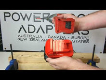 Charger et lire la vidéo dans la visionneuse de la Galerie, Adaptateur de batterie Porter Cable 20V vers Milwaukee 18V
