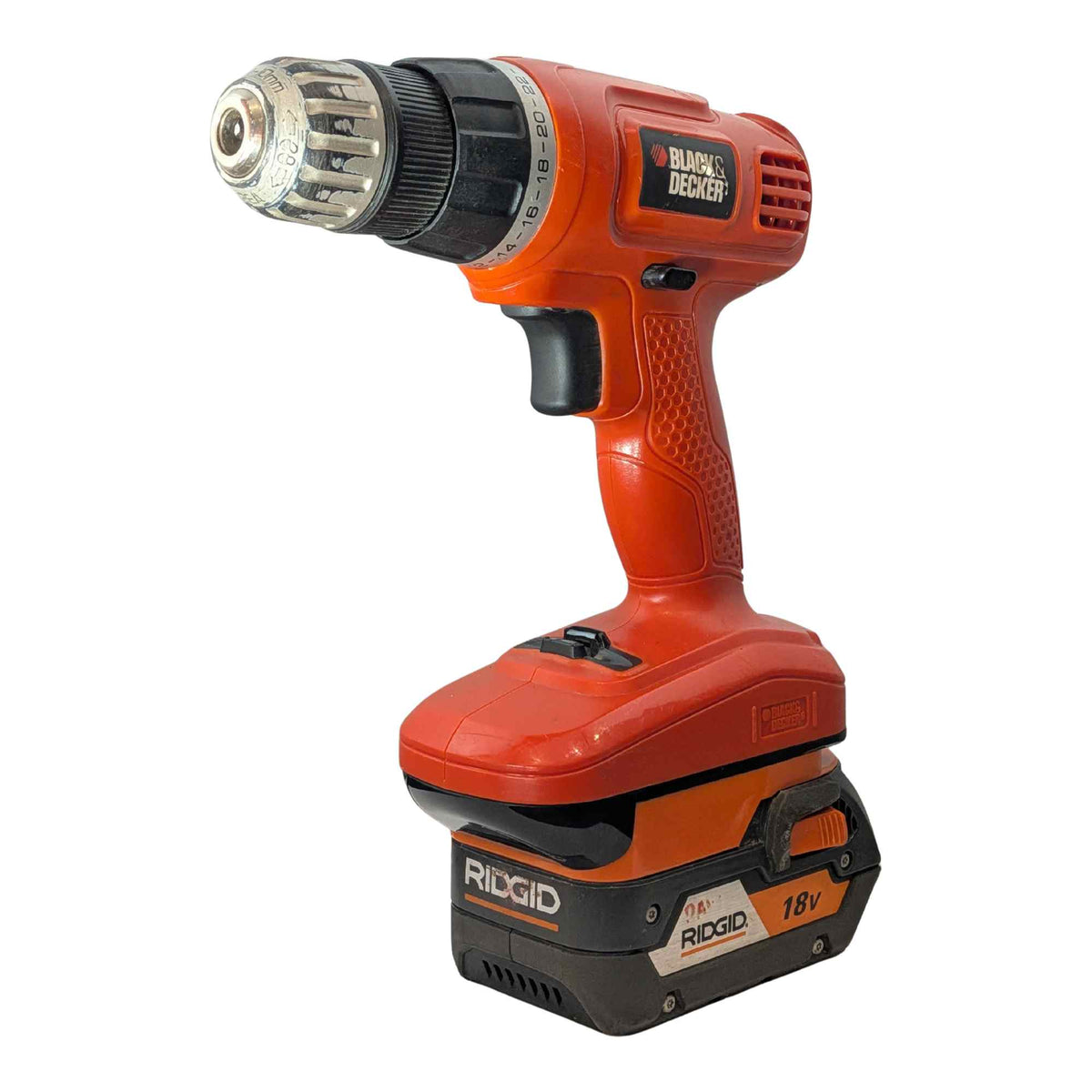 RIDGID 18V auf Black and Decker 18V Ni-Cd Akkuadapter