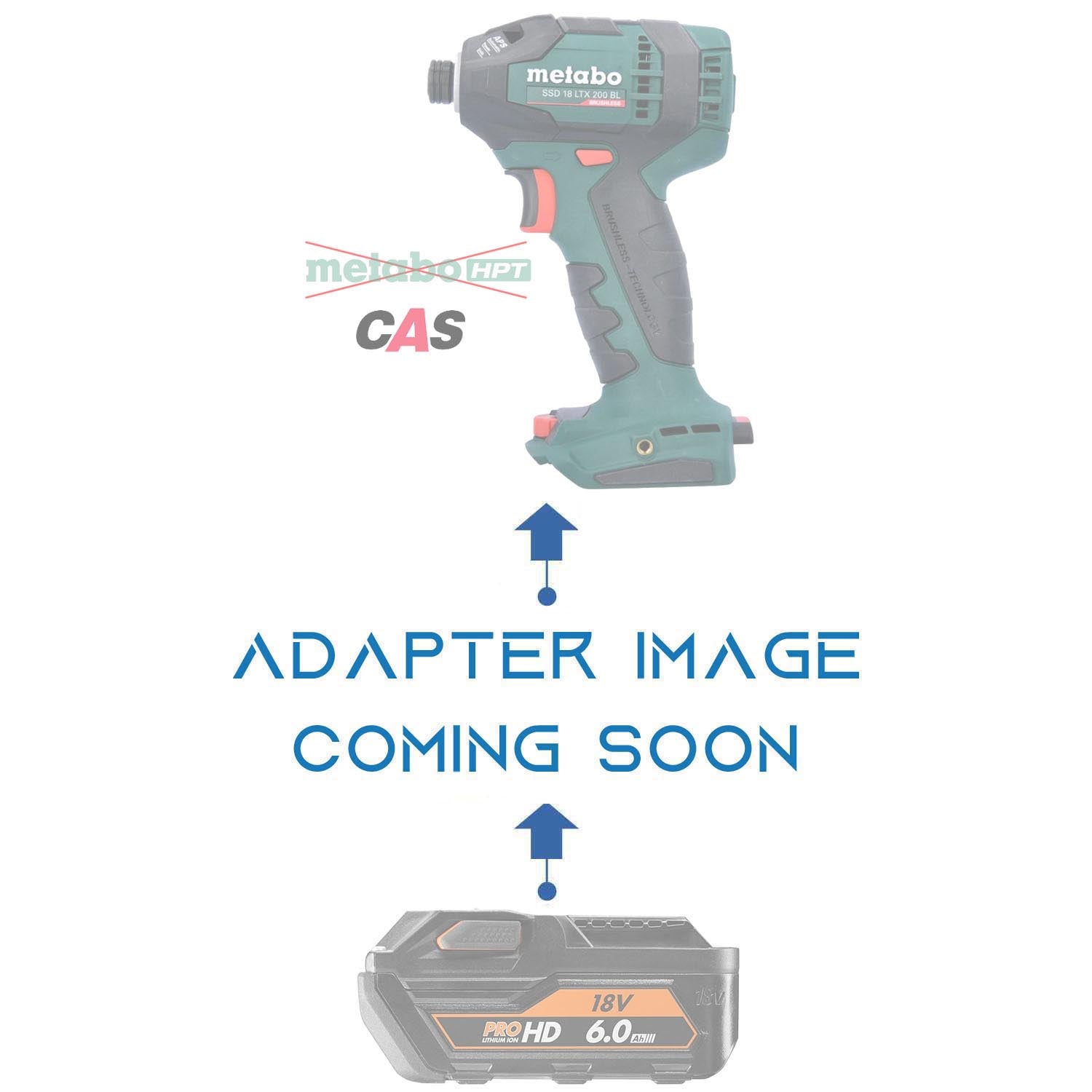 RIDGID 18V auf Metabo CAS 18V Akkuadapter