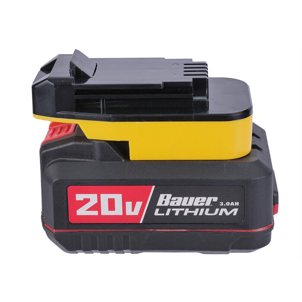 Bauer 20v battery compatibility with black and decker outlet