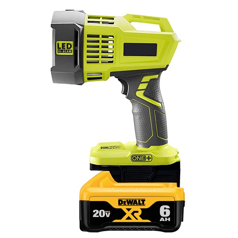 Dewalt battery adapter to ryobi 18v outlet