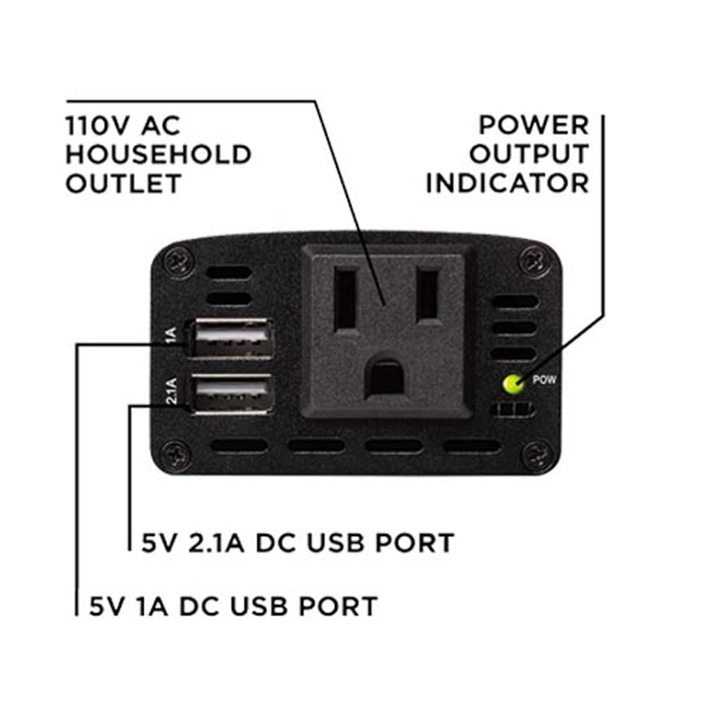 150W Power Inverter for Makita 18V Battery 18V DC to 110V AC &USB Port AC  Outlet