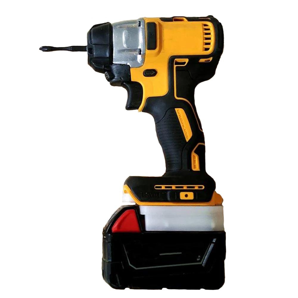 Milwaukee battery adapter to dewalt sale